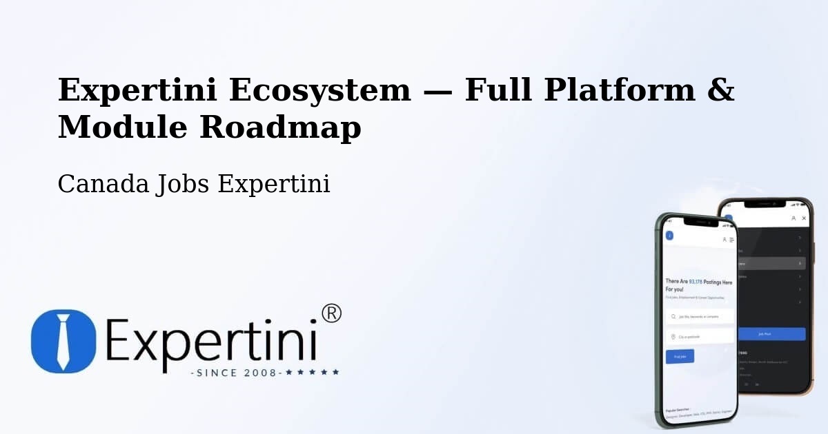 Expertini Ecosystem — Full Platform & Module Roadmap – Halton